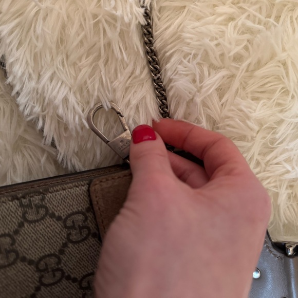 Authentic Gucci Beige Monogram Women's Bag - Picture 11 of 15